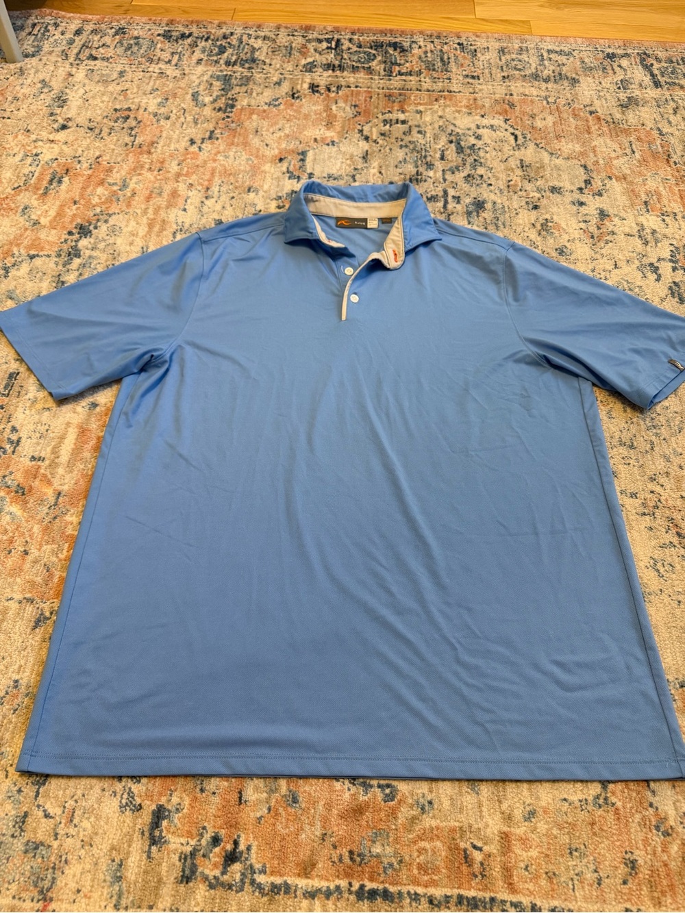 Men's Light Blue Performance Polo Shirt